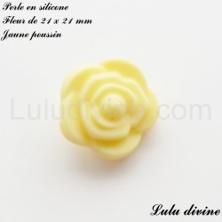 Perle en silicone Fleur