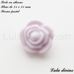 Perle en silicone Fleur