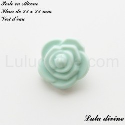 Perle en silicone Fleur