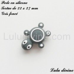 Perle en silicone Tortue