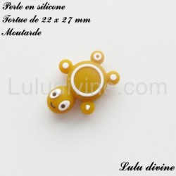 Perle en silicone Tortue