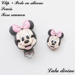 Clip + Perle silicone Souris