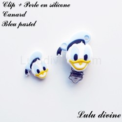 Clip + Perle silicone Canard garçon 2