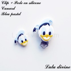 Clip + Perle silicone Canard garçon