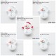 Perle en silicone Bonhomme de neige