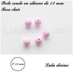 Perle en silicone ronde Ø 12 mm