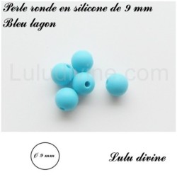 Perle en silicone ronde Ø 9 mm