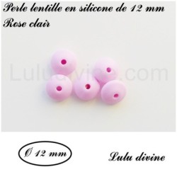 Perle en silicone lentille Ø 12 mm