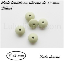 Perle en silicone lentille Ø 12 mm