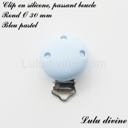 Clip silicone boucle Rond Ø 30 mm