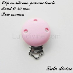 Clip silicone boucle Rond Ø 30 mm