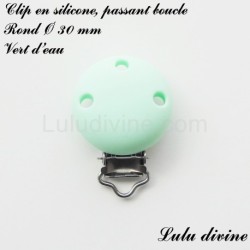 Clip silicone boucle Rond Ø 30 mm