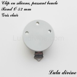 Clip silicone boucle Rond Ø 52 mm 2