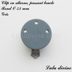 Clip silicone boucle Rond Ø 52 mm