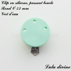 Clip silicone boucle Rond Ø 52 mm