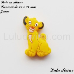 Perle en silicone Lionceau  2