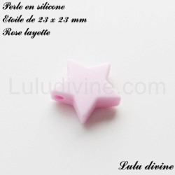 Perle en silicone moyenne Etoile