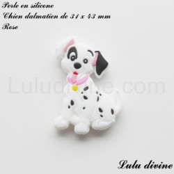 Perle en silicone Chien Dalmatien