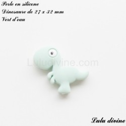 Perle en silicone Dinosaure
