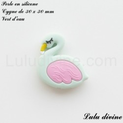 Perle en silicone Cygne