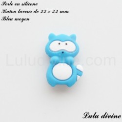 Perle en silicone Raton laveur