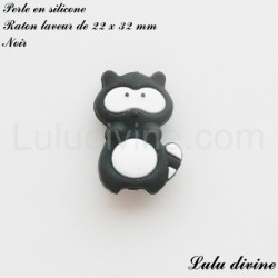 Perle en silicone Raton laveur