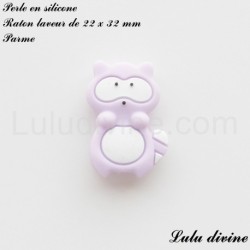 Perle en silicone Raton laveur