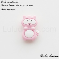Perle en silicone Raton laveur