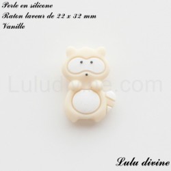 Perle en silicone Raton laveur