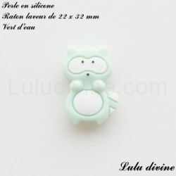Perle en silicone Raton laveur