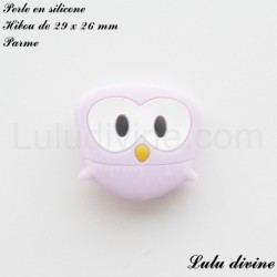Perle en silicone Hibou
