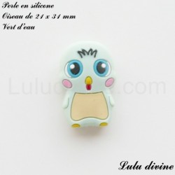 Perle en silicone Oiseau