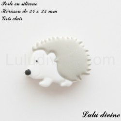 Perle en silicone Hérisson 2