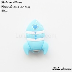 Perle en silicone Fusée