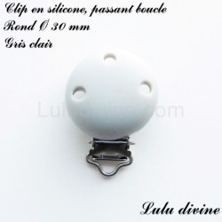 Clip silicone boucle Rond Ø 30 mm
