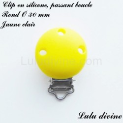 Clip silicone boucle Rond Ø 30 mm