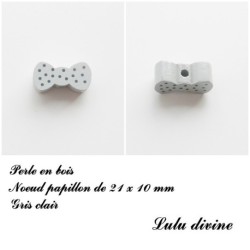 Perle en bois Noeud papillon