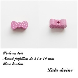 Perle en bois Noeud papillon