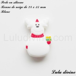 Perle en silicone Renne de neige 2
