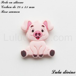 Perle en silicone Cochon 2