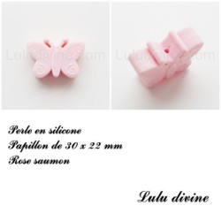Perle en silicone Papillon