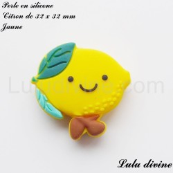 Perle en silicone Citron 2