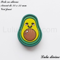 Perle en silicone Avocat