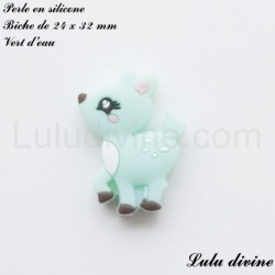 Perle en silicone Biche