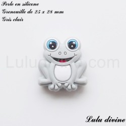 Perle en silicone Grenouille