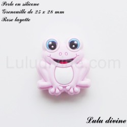 Perle en silicone Grenouille