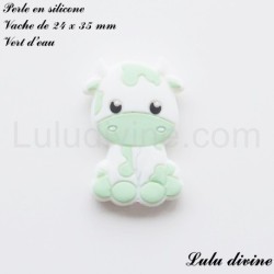 Perle en silicone Vache