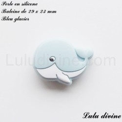Perle en silicone Baleine