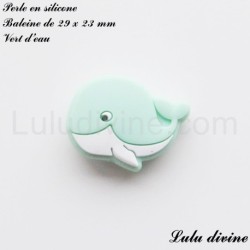 Perle en silicone Baleine