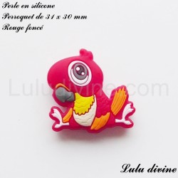 Perle en silicone Perroquet 2